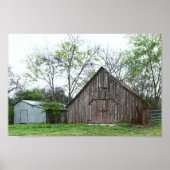 Old Texas Barn und Shed Poster (Vorne)