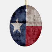 Old Texas Flag Keramik Ornament (Rechts)