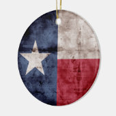 Old Texas Flag Keramik Ornament (Links)