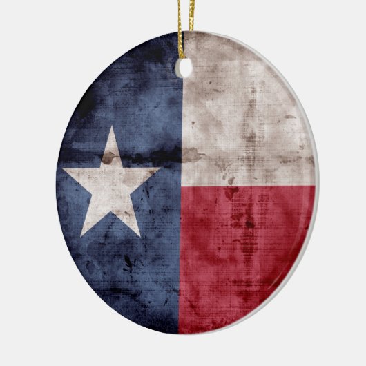 Old Texas Flag Keramik Ornament (Links)
