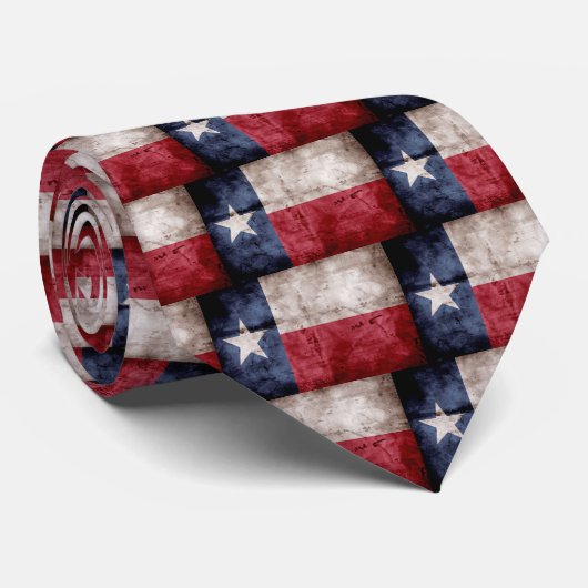 Old Texas Flag Krawatte (Gerollt)