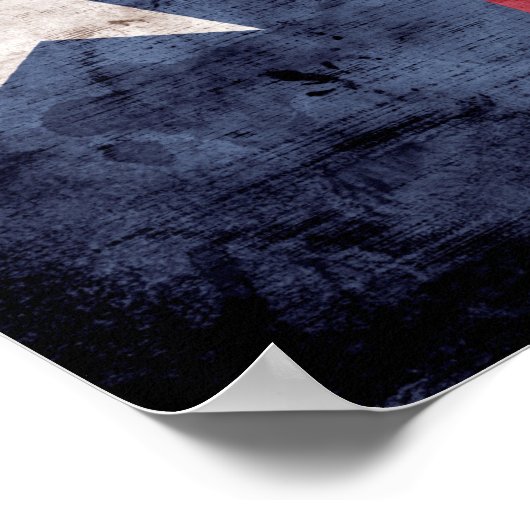 Old Texas Flag Poster (Ecke)