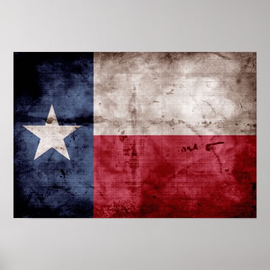 Old Texas Flag Poster (Vorne)