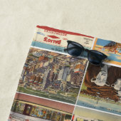 Old Texas Postcards Beach Handtuch (Beispiel)