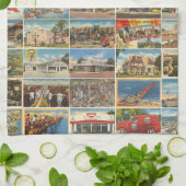 Old Texas Postkarten Küchentücher (Gefaltet)