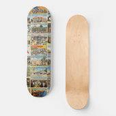 Old Texas Postkarten Skateboard (Vorderseite)