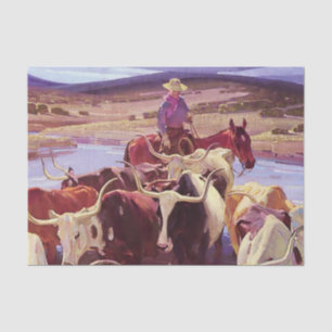 „Old Texas“ von W Herbert Dunton Seidenpapier