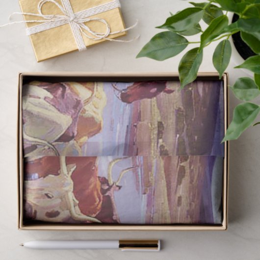 "Old Texas" von W Herbert Dunton Seidenpapier (Geschenk)