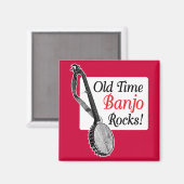 Old Time Banjo Magnet (Vorderseite/Rückseite)