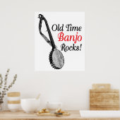 Old Time Banjo Poster (Küche)