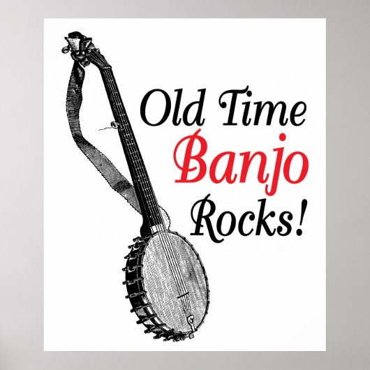 Old Time Banjo Poster (Vorne)