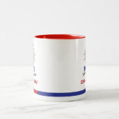 Old Time Barber Shop Zweifarbige Tasse (Mittel)