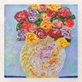 Old Time Bouquet Glass Untersetzer (Vorderseite)