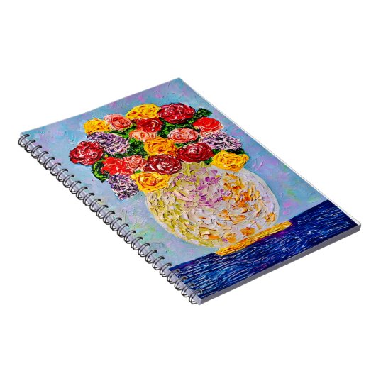 Old Time Bouquet Notebook Notizblock (Rechte Seite)