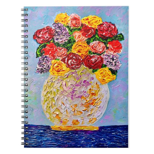 Old Time Bouquet Notebook Notizblock (Vorderseite)