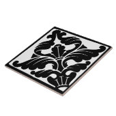 Old Time Classic: Black and White Flourish Fliese (Seite)