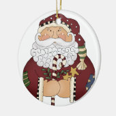 Old Time Classic Weihnachten Weihnachten Keramik Ornament (Links)