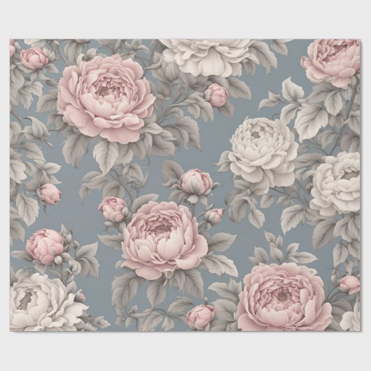 Old Time Floral Geschenkpapier (Flach)
