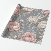 Old Time Floral Geschenkpapier (Ungerollt)