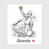 Old Time Gold Miner Prospector Aufkleber (Blatt)