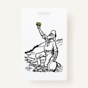Old Time Gold Miner Prospector Ausweis