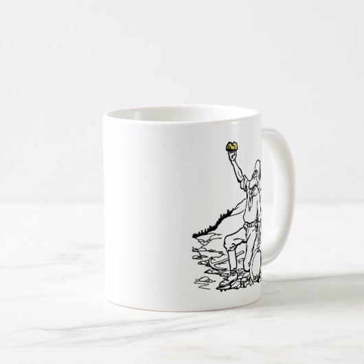 Old Time Gold Miner Prospector Kaffeetasse (VorderseiteRechts)