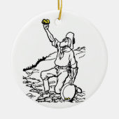 Old Time Gold Miner Prospector Keramik Ornament (Vorne)