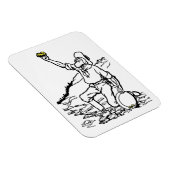 Old Time Gold Miner Prospector Magnet (Rechte Seite)
