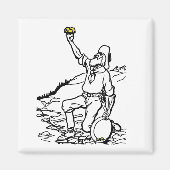 Old Time Gold Miner Prospector Magnet (Vorne)