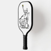 Old Time Gold Miner Prospector Pickleball Schläger (Links)
