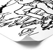 Old Time Gold Miner Prospector Poster (Ecke)