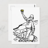 Old Time Gold Miner Prospector Postkarte (Vorne/Hinten)