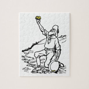 Old Time Gold Miner Prospector Puzzle