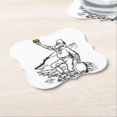 Old Time Gold Miner Prospector Untersetzer (angewinkelt)