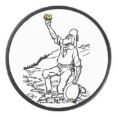 Old Time Gold Prospector Eishockey Puck (Vorderseite)