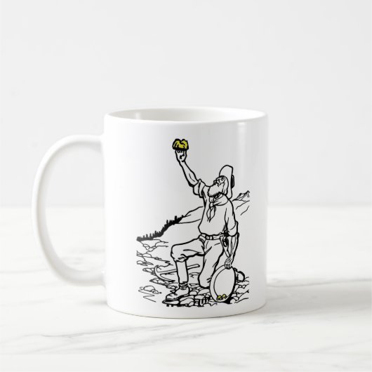 Old Time Gold Prospector Kaffeetasse (Links)