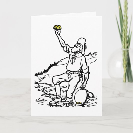 Old Time Gold Prospector Karte (Vorderseite)