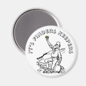 Old Time Gold Prospector Magnet (Vorderseite/Rückseite)