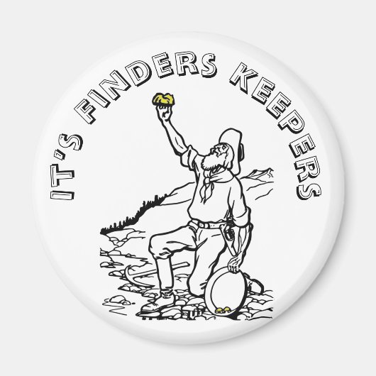 Old Time Gold Prospector Magnet (Vorne)