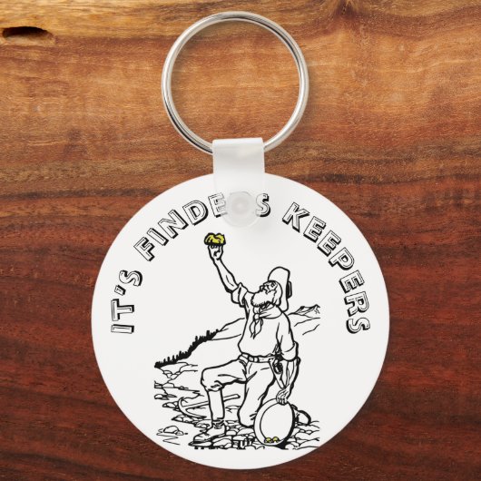 Old Time Gold Prospector Schlüsselanhänger (Vorderseite)