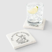 Old Time Gold Prospector Steinuntersetzer (Seitenansicht)