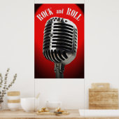 Old Time Rock and Roll 36 x 24 Poster (Küche)