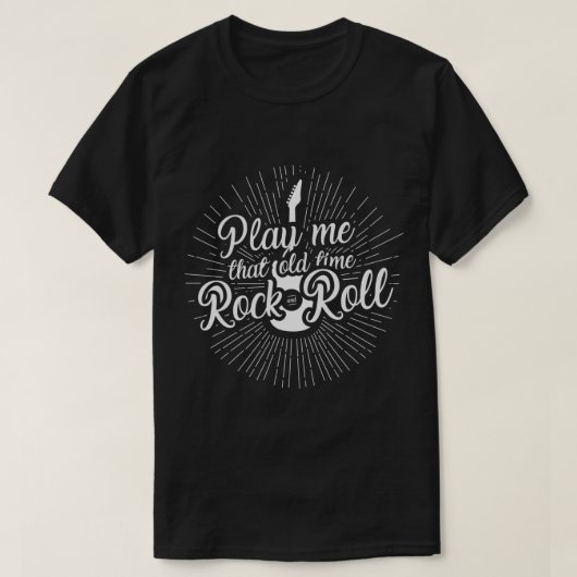 Old Time Rock &x27;n Roll Classic T - Shirt (Design vorne)