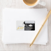 Old Time Schreibwriter Initials Label Adressaufkleber (Insitu)