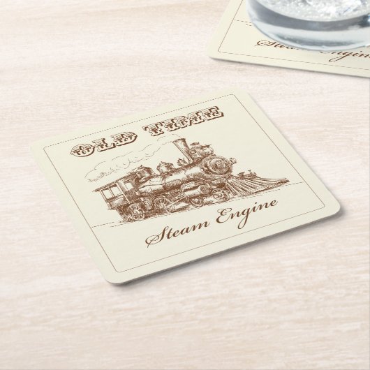 Old Time Steam Motor Zug Untersetzer Set (angewinkelt)