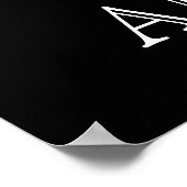 Old Time Steam Train Rot und Schwarz Poster (Ecke)