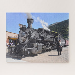 Old Timer am Silverton, Colorado, Bahnhaltestelle Puzzle