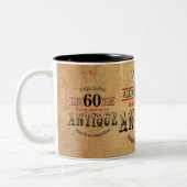 Old Timer Birthday Zweifarbige Tasse (Links)