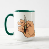 Old Timey Pocketknife Mug for Dads Tasse (Links)