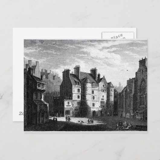 Old Tolbooth, Edinburgh Postkarte (Vorne/Hinten)